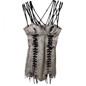 Dolls Kill Acid Wash Dress